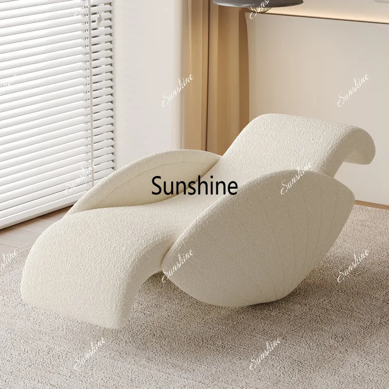 Light luxury master bedroom lazy sofa design leisure shell recliner
