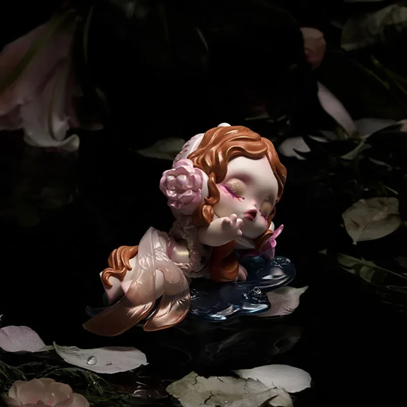 POP MART SKULLPANDA Petals In Four Acts Series Mystery Box Originele Blind Box Guess Toys Bag Ornament Figuur Home Decor Bureaubladdecoratie