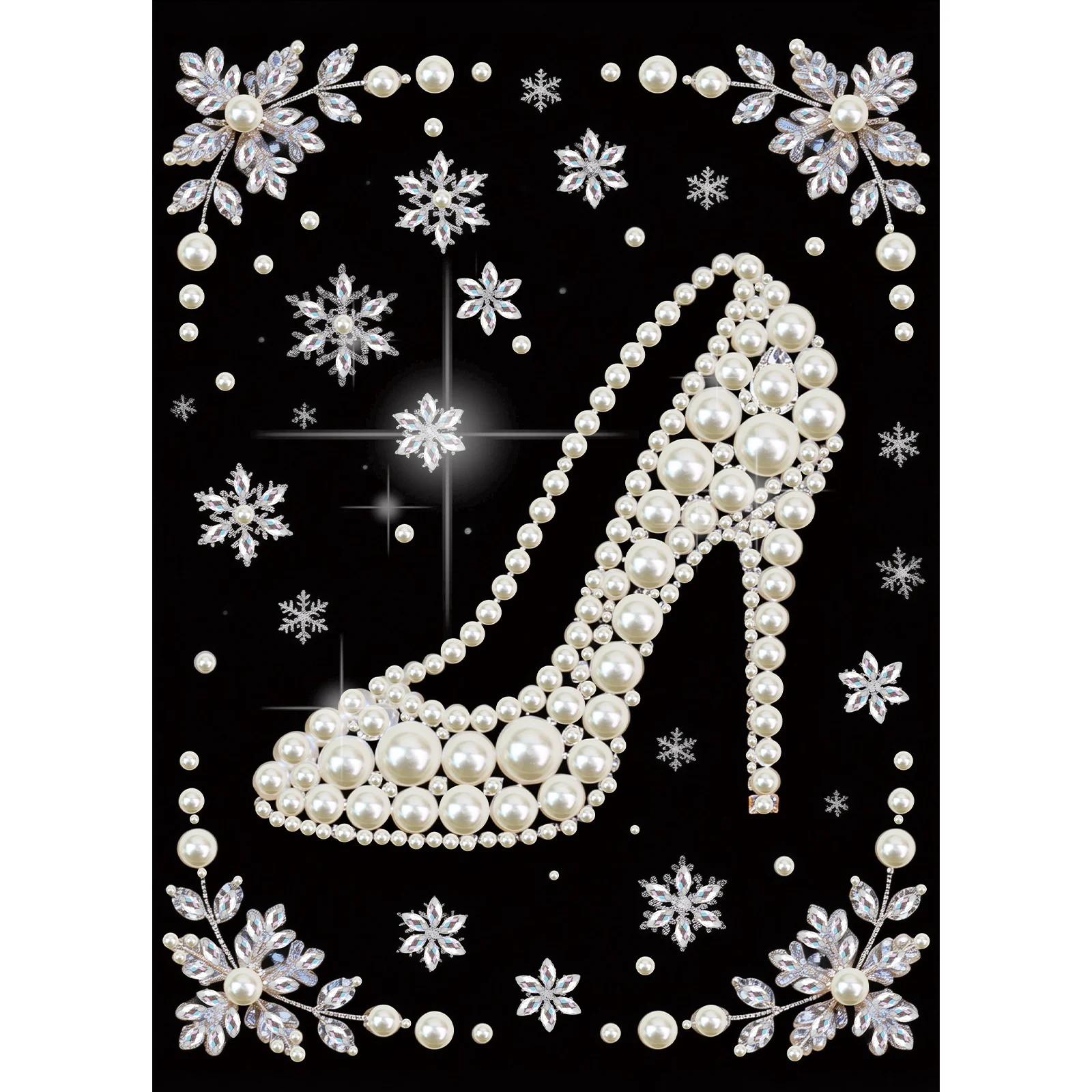 DIY Pearl Diamond Art Painting kits for Adults Beginners,high heels Sparkling Art Painting Craft Home Wall Decor handmade Gift