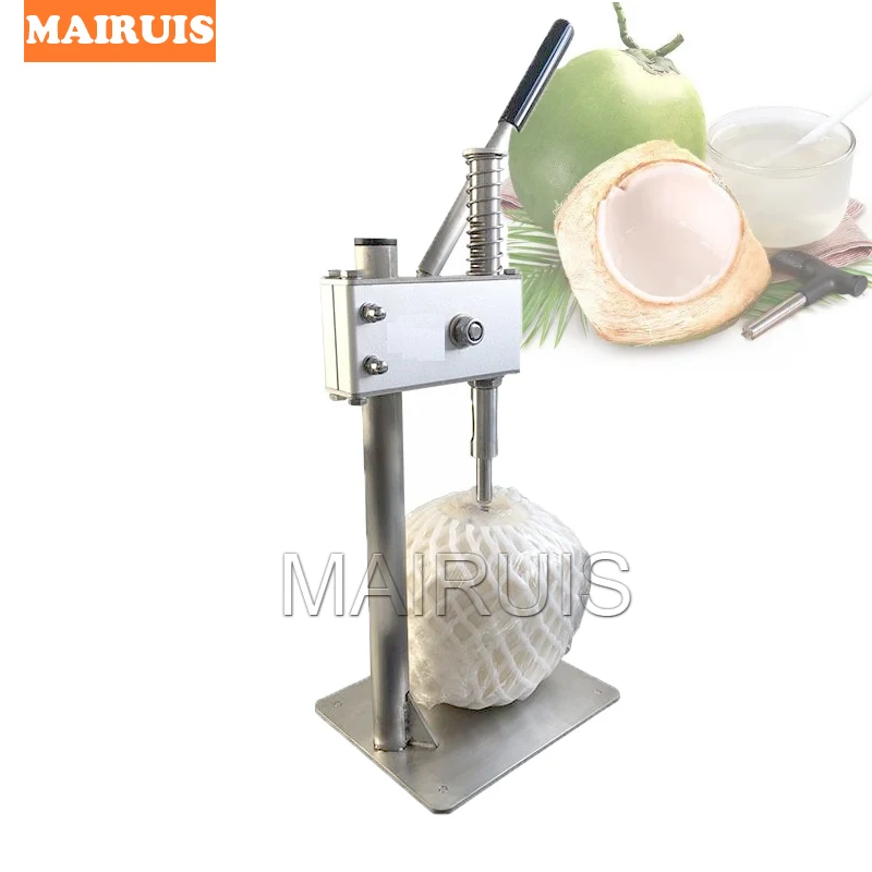 

Manual Coconut Opener Stainless Steel Coconut Punching Machine Young Coconut Driller Save Effort Drilling Hole