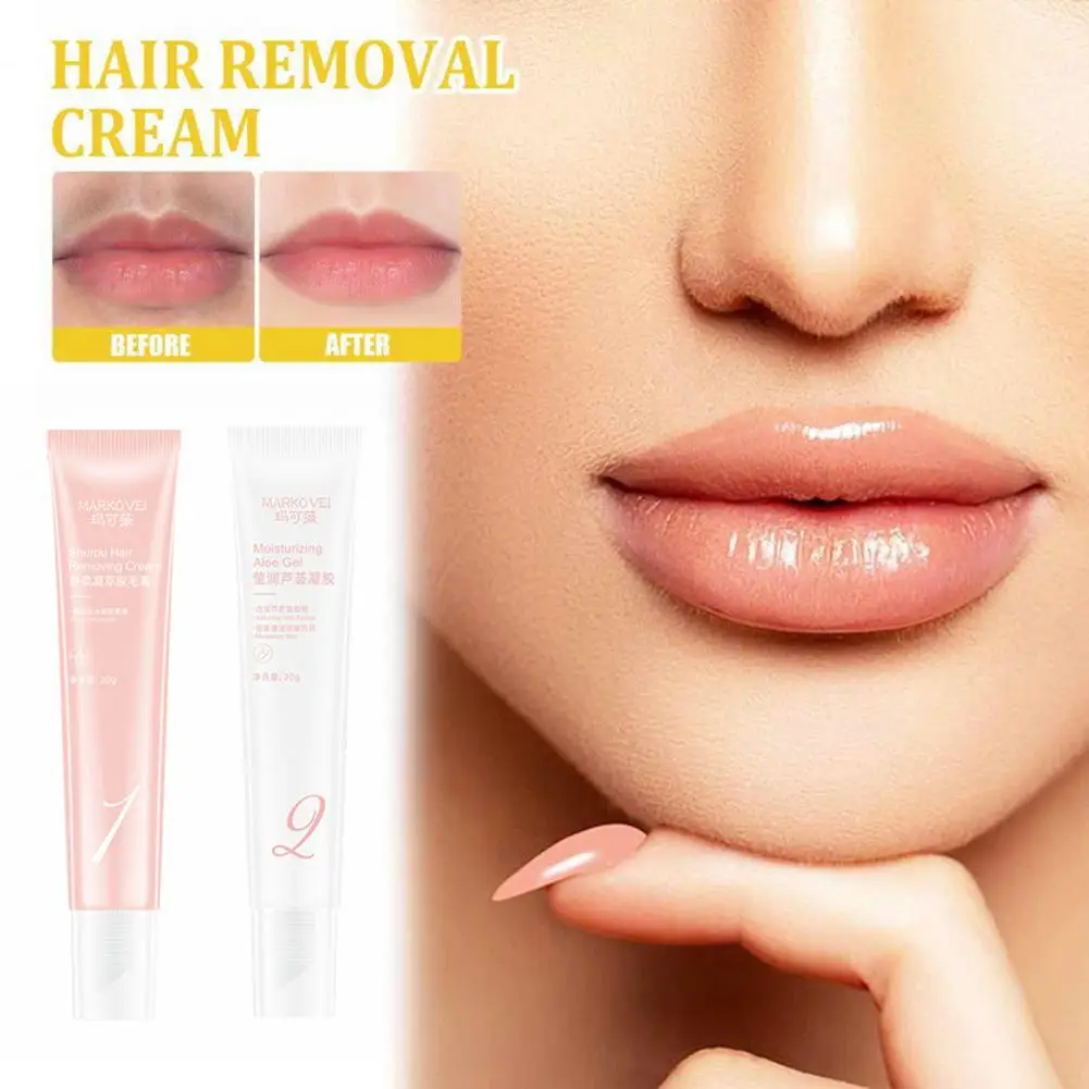Lip Hair Removal Cream No Side Effect Lip Hair Remover Safe Depilation Mild Unwanted Face Arm Leg Hair Depilatory Cream