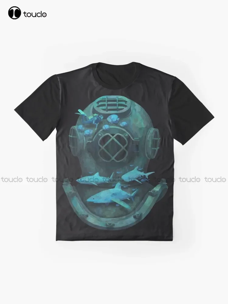 Deep Diving Graphic T-Shirt Digital Printing Tee Shirts Streetwear Xxs-5Xl New Popular Unisex Christmas Gift