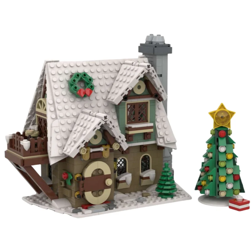 

MOC building blocks Assembly Toy Set Winter Cottage Igloo Model 898pcs Creative Holiday gift A beautiful gift for Christmas