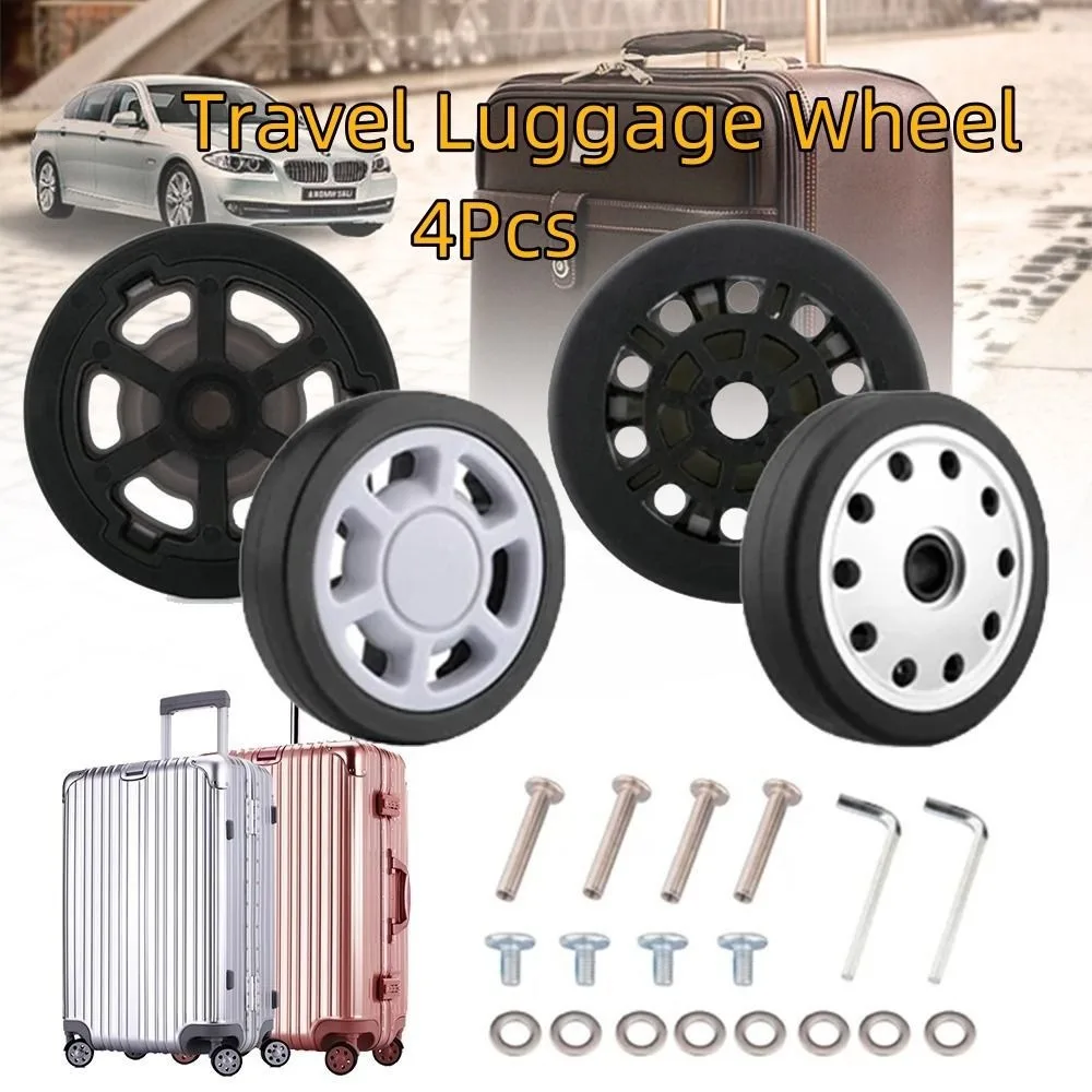 With Screw Luggage Suitcase Wheel Universal DIY Replacement Replace Wheels Silent Wheel Luggage Suitcase