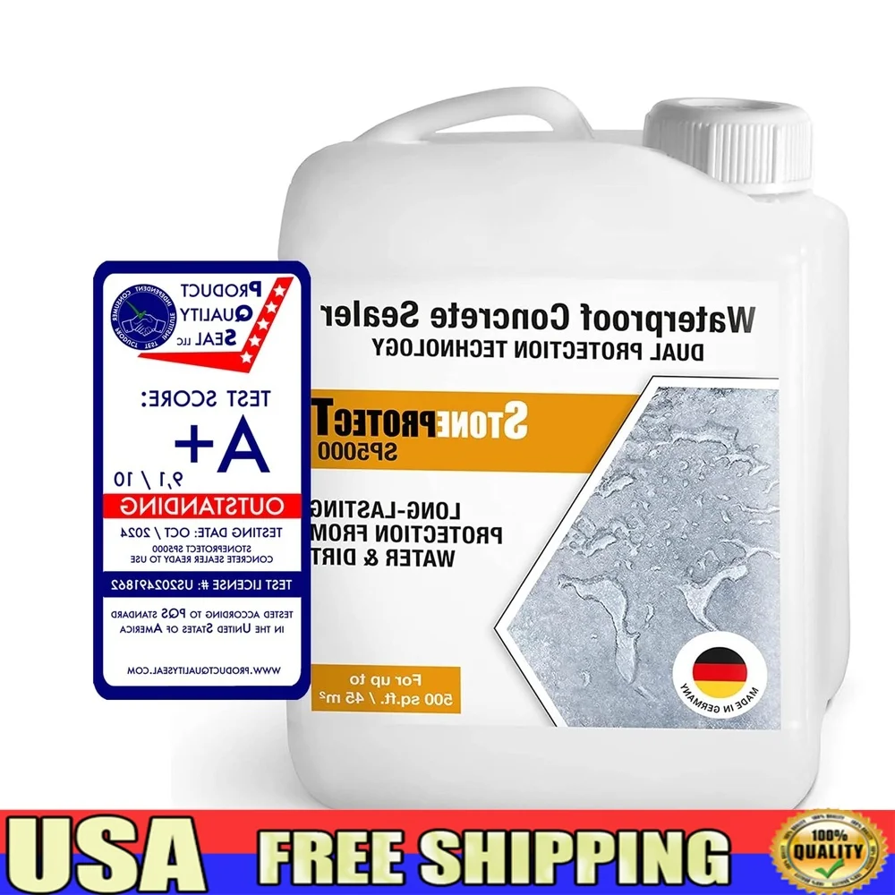 

Premium Concrete Sealer Transparent Non Yellowing Long Term Protection Against Water Stains UV Stone and Granite Surfaces