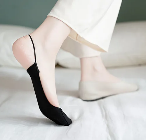 Calcetines náuticos ultrafinos, zapatillas, calcetines coloridos de tacón alto para mujer, calcetines transpirables de medio pie, calcetines invisibles cortos de verano