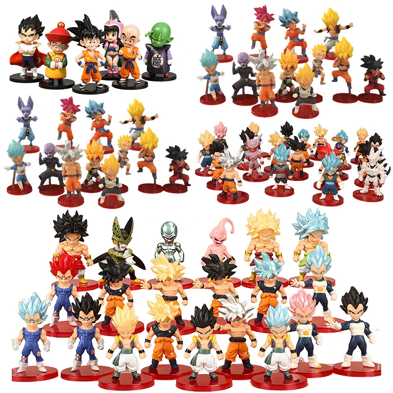 لعبة دراغون بول أنيمي الشكل صندوق غامض سون جوكو فيغيتا جذوع فريزا برولي نموذج جمع المحيط لعب للأطفال مفاجأة الهدايا