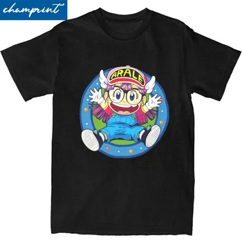 Dr. Slump 남녀공용 아랄레 노리마키 노벨티 순면 티셔츠, 크루넥 반팔 티셔츠, 플러스 사이즈 의류 Best5 Dr. Slump 남녀공용 아랄레 노리마키 노벨티 순면 티셔츠, 크루넥 반팔 티셔츠, 플러스 사이즈 의류 Best5