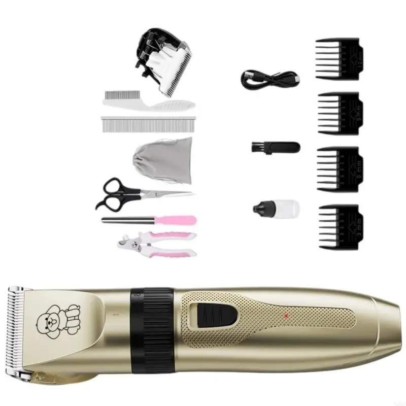 

Quiet Pet Hair Cutter Multifunctional Grooming Tool Stainless Steel Ergonomic Design for Dogs Cats Trimming N58D