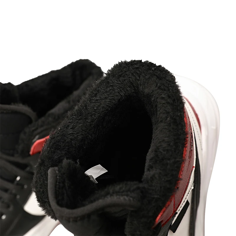 أحذية جلدية عالية الجودة للرجال مقاومة للماء مع وسادة هوائية دافئة من الصوف أحذية رياضية غير رسمية لفصلي الخريف والشتاء #5
