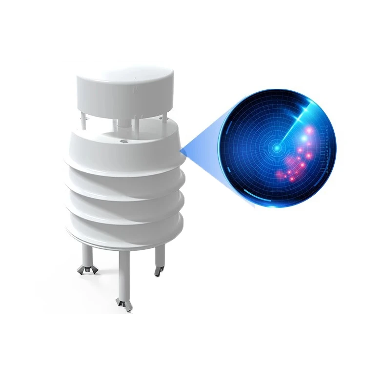 7-In-1 Optical Rain Gauge Small Weather Station Sensor Transmitter RS485 Output Ultrasonic Wind Speed and Direction