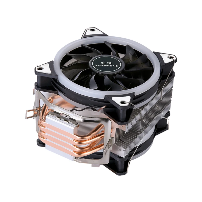 XUANFENG 4/6 Heat pipe Tower Type Radiator120mm 4pin/PWM CPU Cooler Fan Compatible LGA1700 1200 115X 1851 2011 2066 X99 AM4 AM5