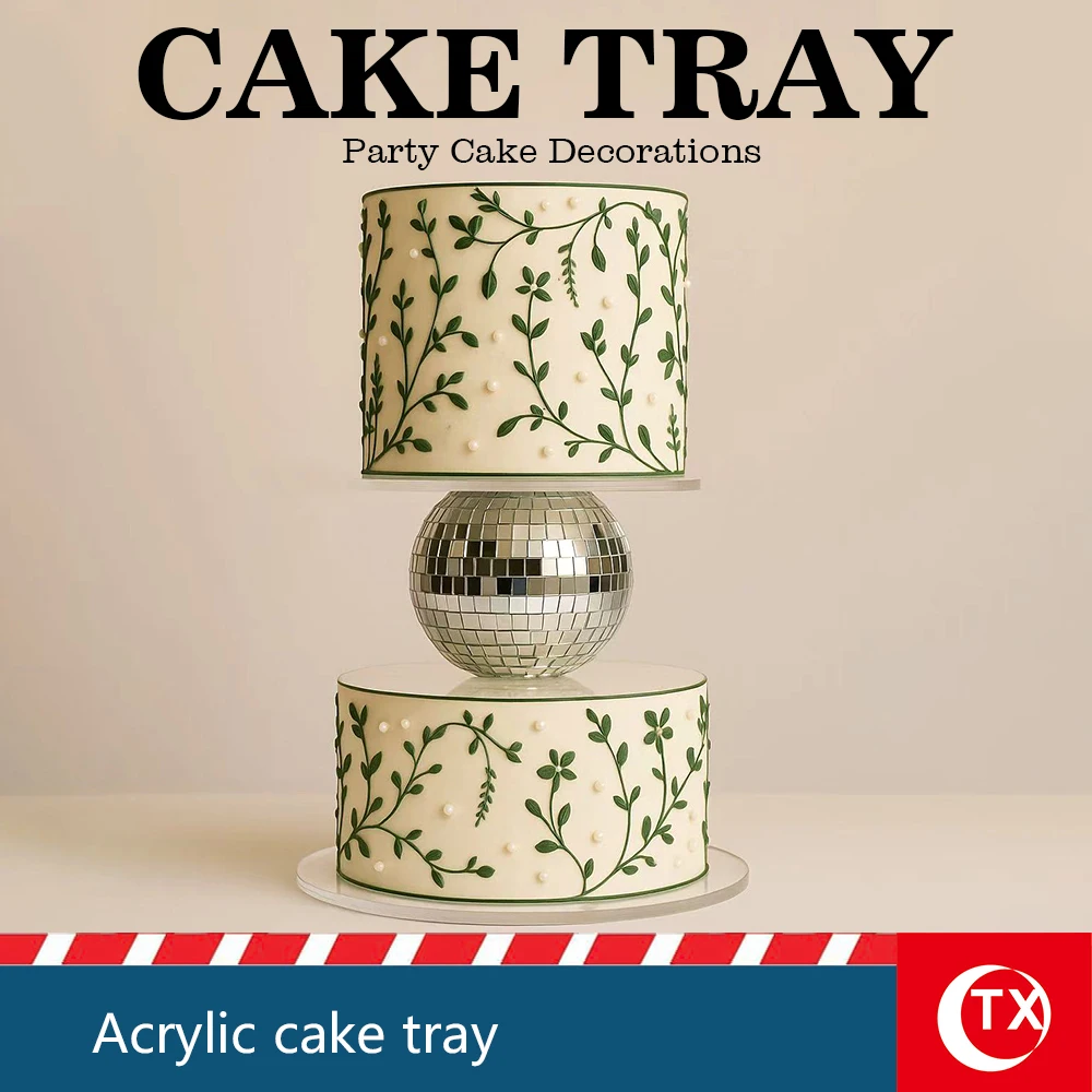Mirror Disco Ball Acrylic Cake Stand