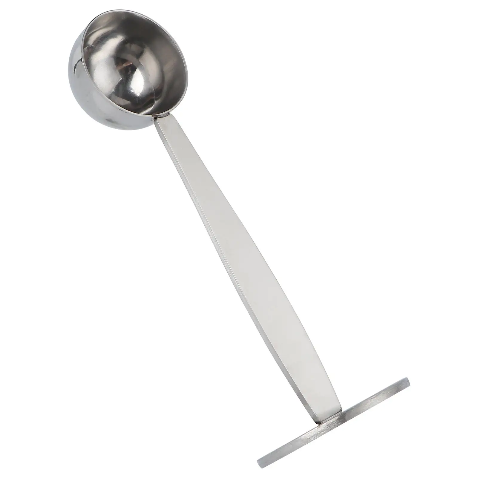 

1pc Coffee Tamper Stainless Steel 2 In 1 Tamping Scoop With Spoon Compact For Ground Cocoa Coffee Measuring Scoop Kitchen
