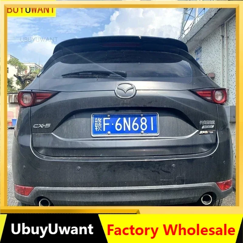 

UBUYUWANT For MAZDA CX-5 CX5 2017 2018 2019 2020 2021 ABS Exterior Rear Spoiler Tail Trunk Boot Wing Decoration Car Styling