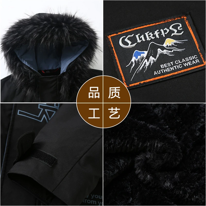 Giacca invernale da uomo Parka uomo taglie forti 12XL 11XL 10XL giacca ispessita moda cappotto capispalla uomo cappotti taglie forti stampa Bandana