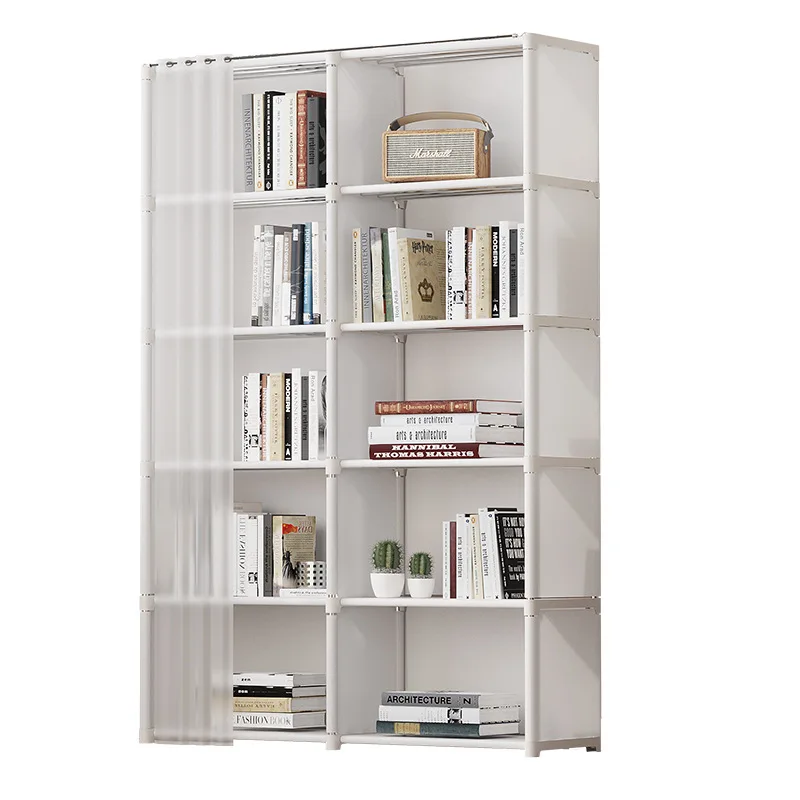 Desktop Simple Bookshelf Floor to Floor Children's Household Storage Rack Living Room Multi-layer Storage Cabinet Storage cabine