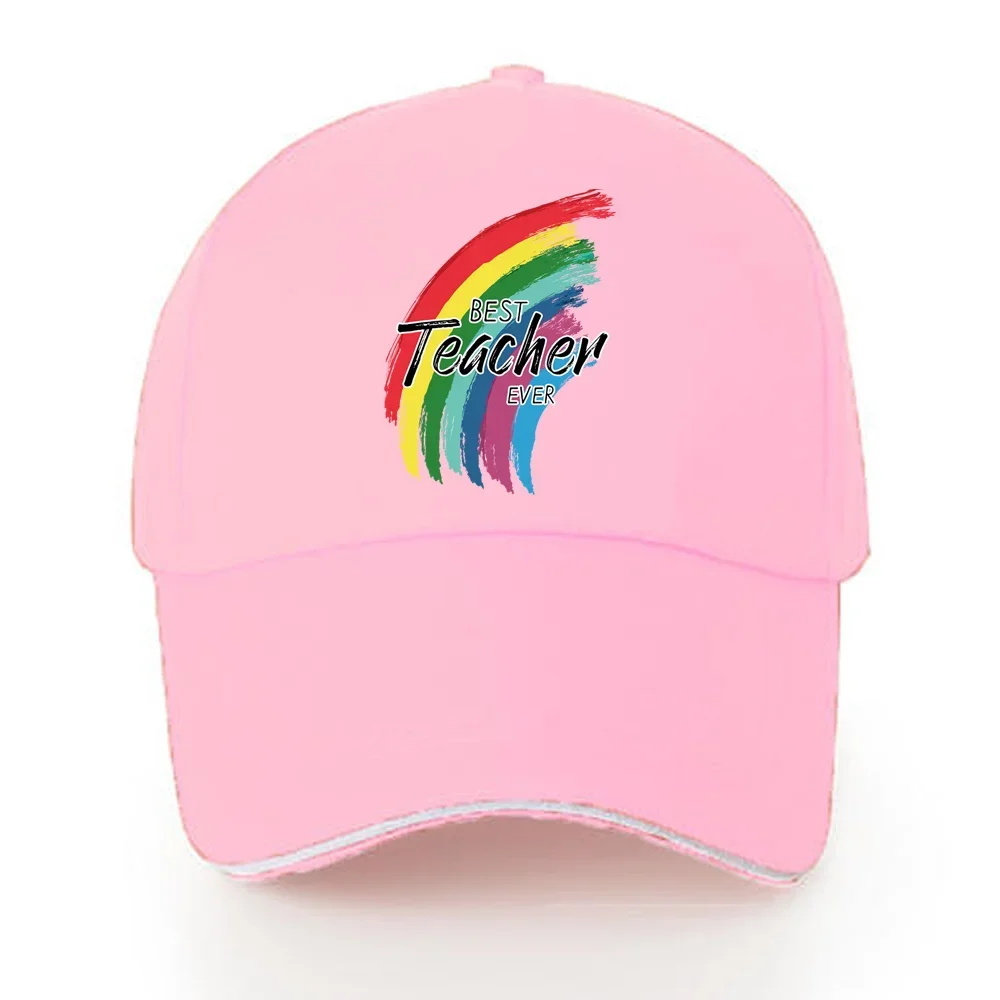 Cotton Baseball Cap Ladies Men Teacher Series Print Visors Hat Autumn Adjustable Travel Outdoor Sports Unisex Trend Golf Sun Hat 6