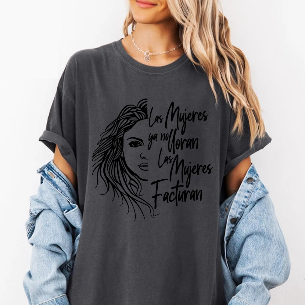 Colombian Pop Artist Shakira Shirt Shakira Las Mujeres Ya No Lloran T-shirt 2026 World Tour Fans Merch Unisex Short Sleeve Tops