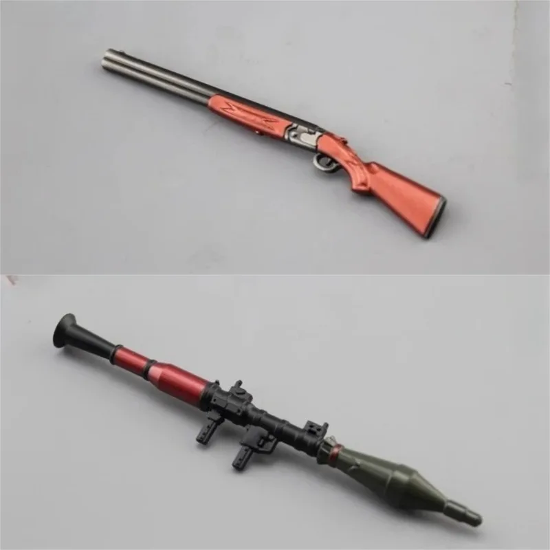 In Stock 1/12 Scale Mini Rifle Gun Alloy Model Toy for 6'' Male Soldier Action Figure Doll Accessory