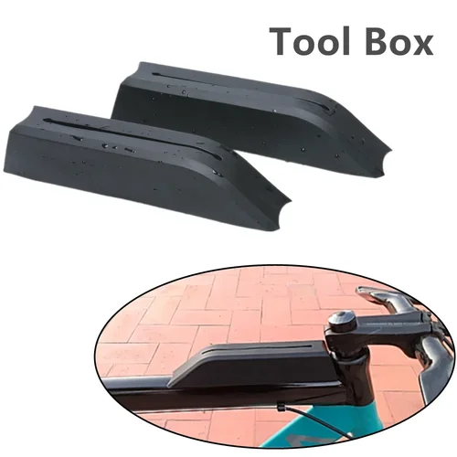 Imagen 1 del producto Bolsas ultraligeras para bicicleta, alforjas impermeables, caja de herramientas de reparación múltiple, Kit duro de plástico suave para bicicleta de carretera, accesorios para bicicleta