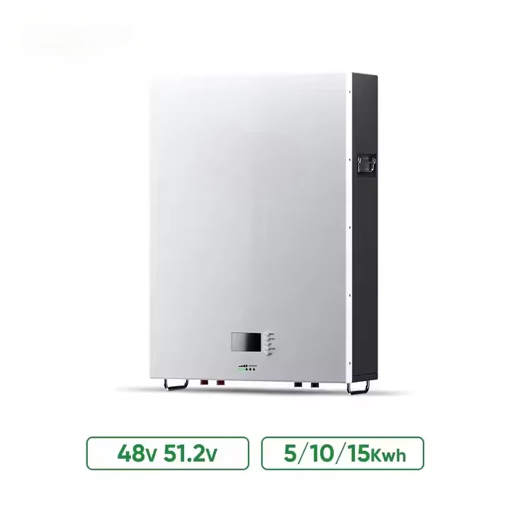 48V 100Ah LiFePO4 Wall-Mounted Battery – 5.12kWh Solar Energy Storage, Built-in BMS for Home Backup