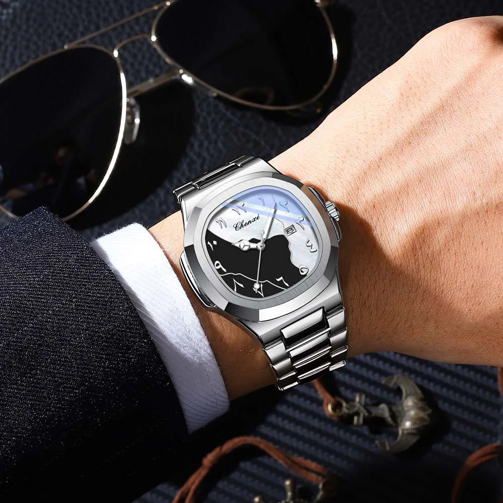CHENXI New Men's Watch Eastern Arabic numerals Luxury Business Waterproof Luxury Wristwatch for Men Gift relojes para hombres