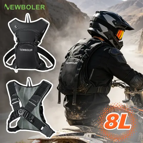 NEWBOLER 5L/8L Motorcycle Cycling Hydration Pack MTB Off Road Motocross Water Backpack Sport Mountain Bike Water Bag