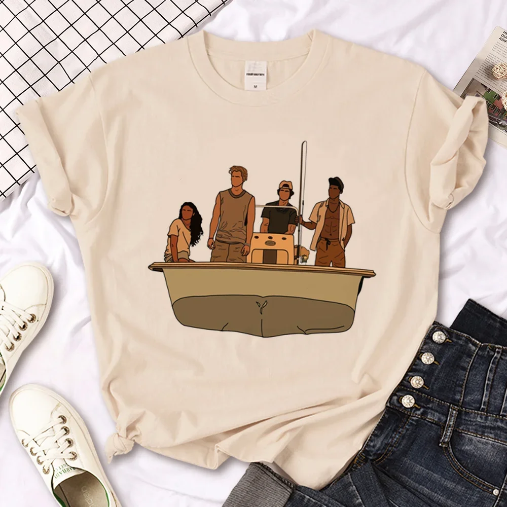 Jj Outer Banks camiseta adolescente hip hop psicodélico gótico Pastel camisa Digital Vintage gótico mujeres