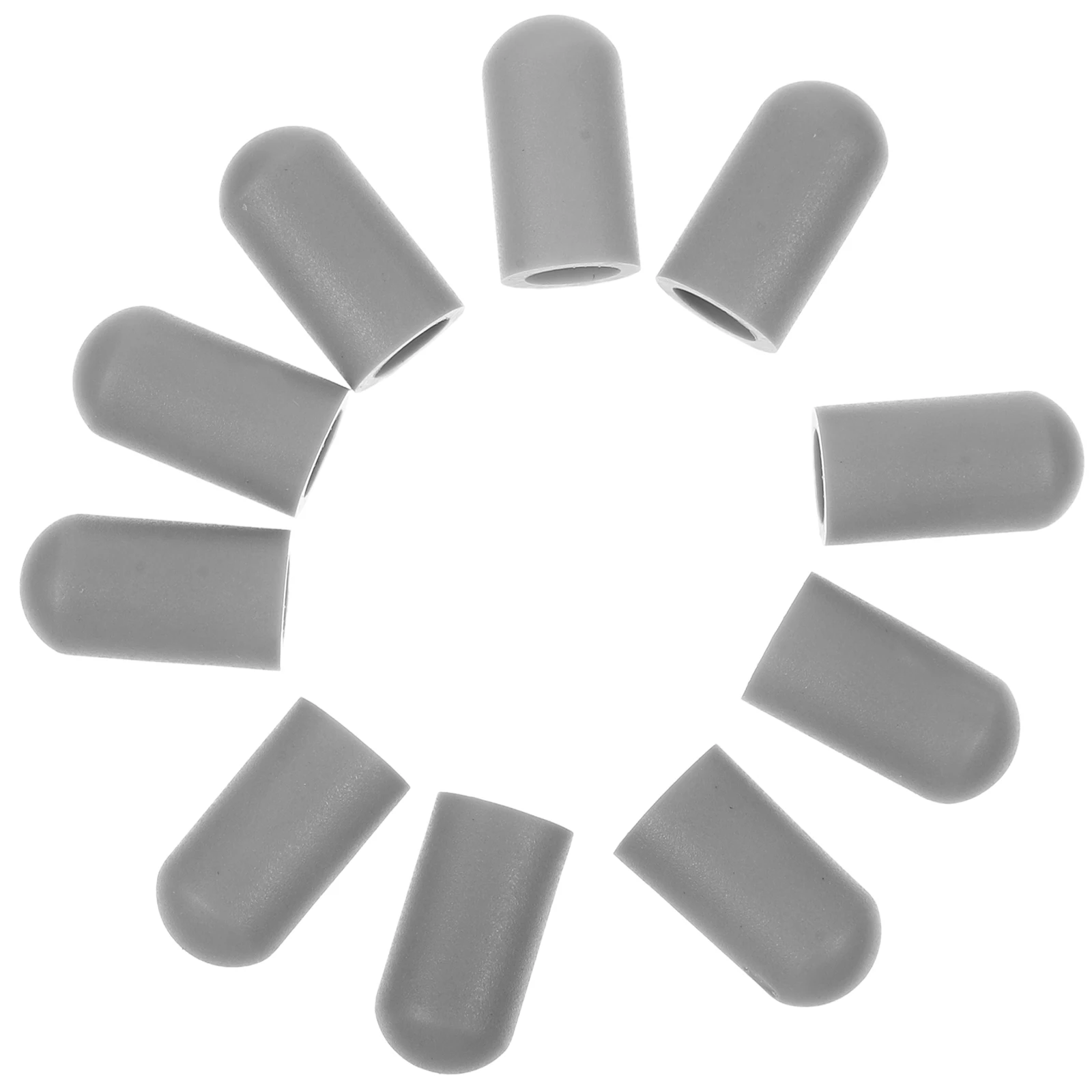 

10 Pcs Musical Instrument Drumstick Protector Silent Tips Silica Gel Sticks Nylon