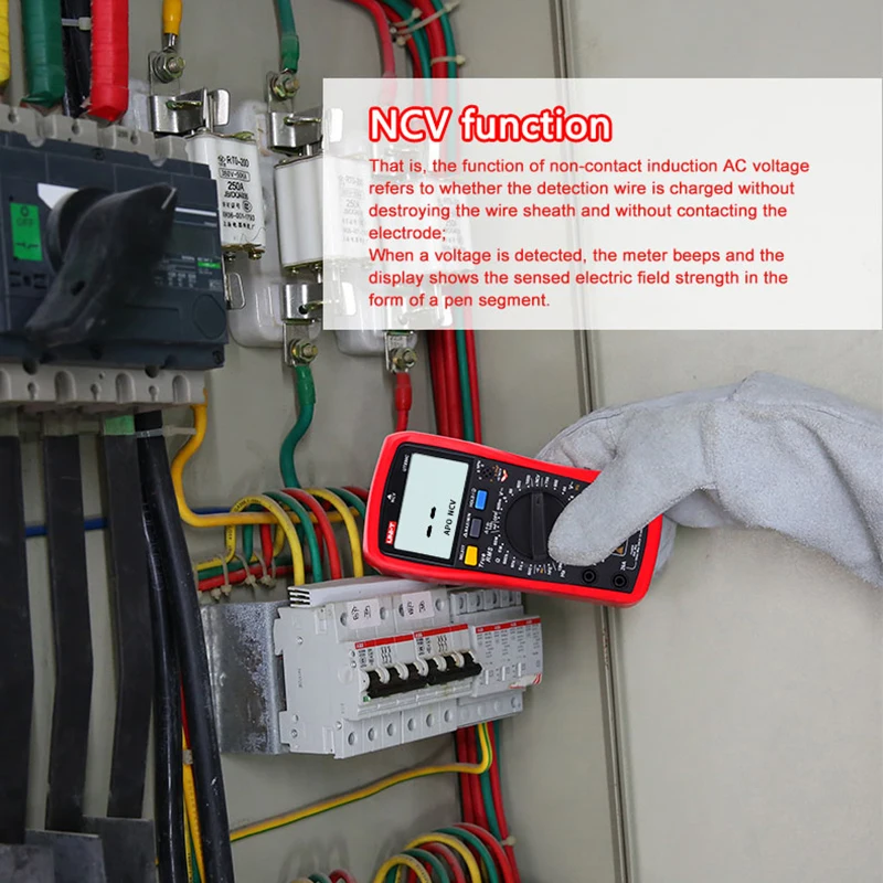 UNI-T UT890C UT890D+ Digital Multimeter 6000-Count True RMS LCD NCV Continuity Measurement Acousto-optic High Voltage Protection