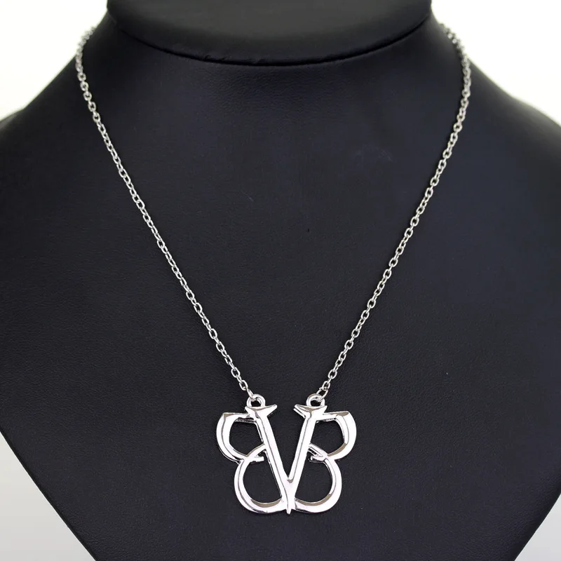 BLACK VEIL BRIDES Necklace Black Veil Brides Music Band BVB Logo Jewelry Emo Steampunk Gothic Merch Women Men Gift