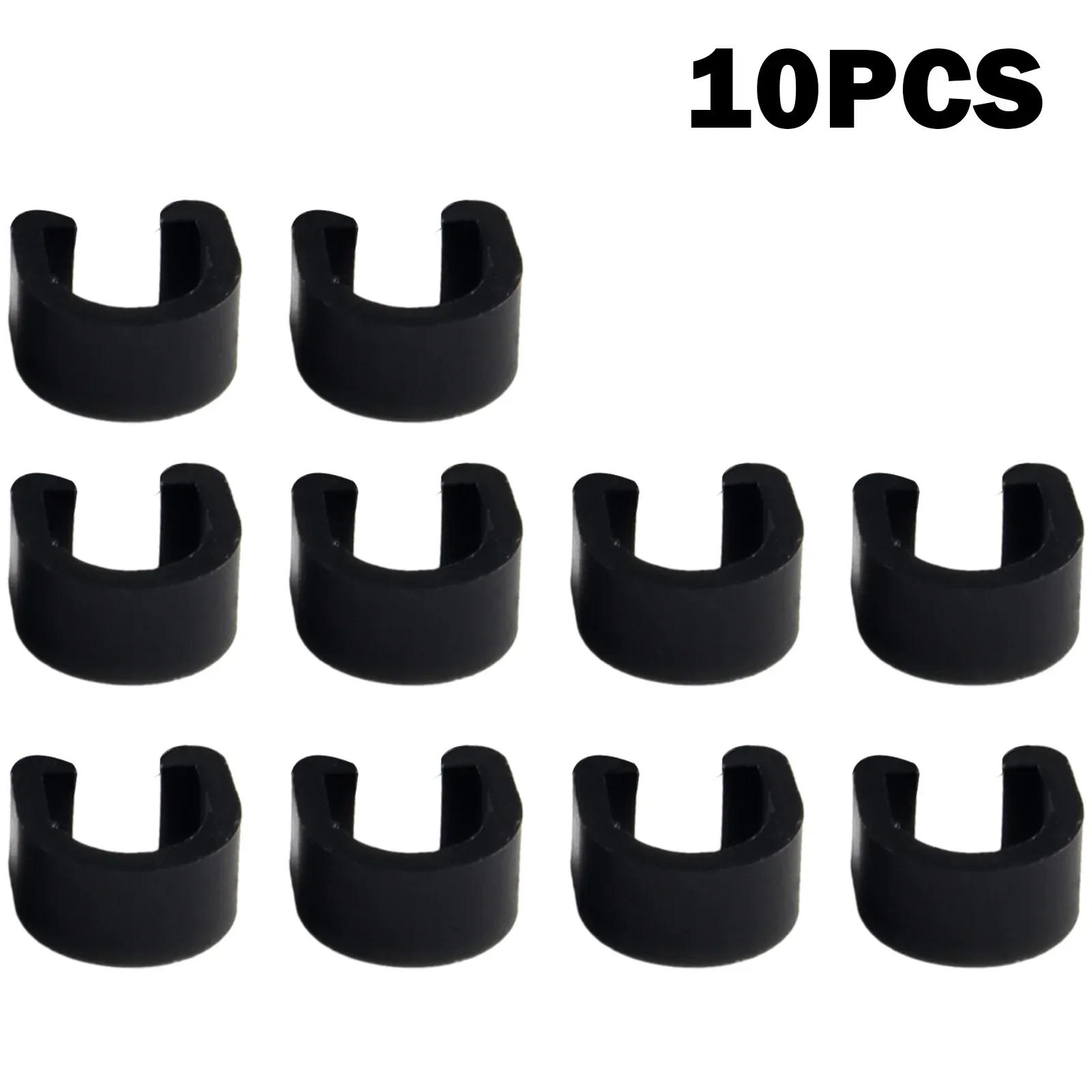 10pcs Bike Bicycle Plastic C-Type Shift Brake Cable Buckle Organizer U Shaped Snap Clamp Hydraulic Hose Frame Clip Fixing Clamps