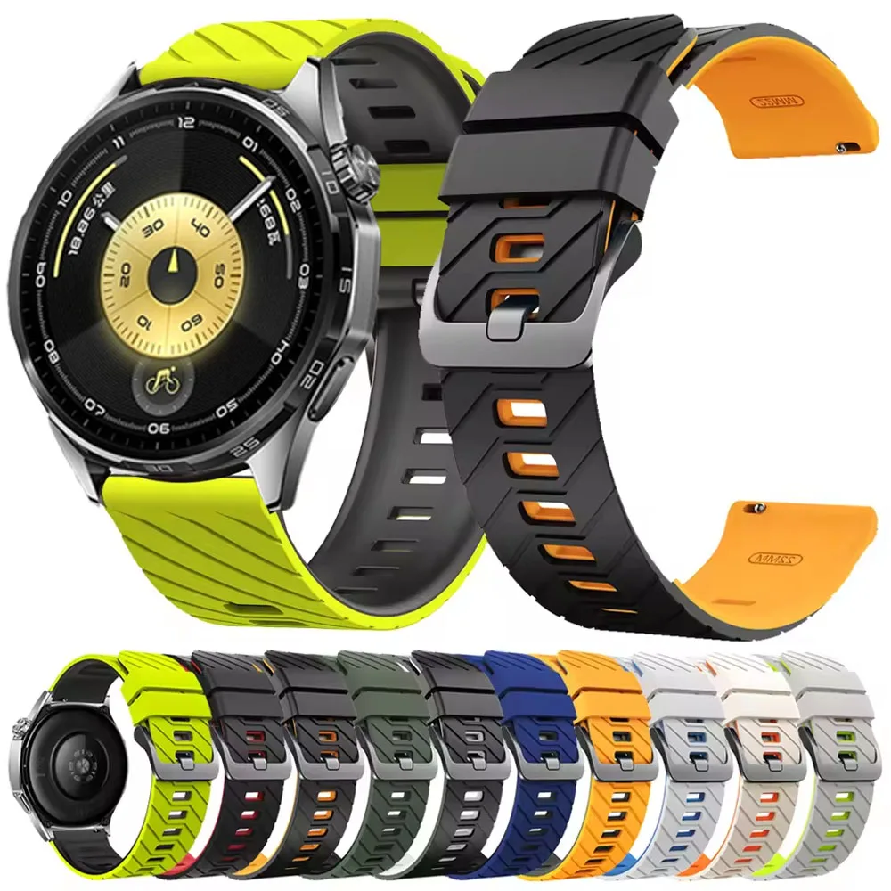 Cinturino in silicone da 22 mm per Huawei Watch GT6 Pro GT5 GT4 GT3 GT2 Bracciale da 46 mm per Huawei Watch 5/4/3 Pro/Honor GS4/3/3i GS Pro Band
