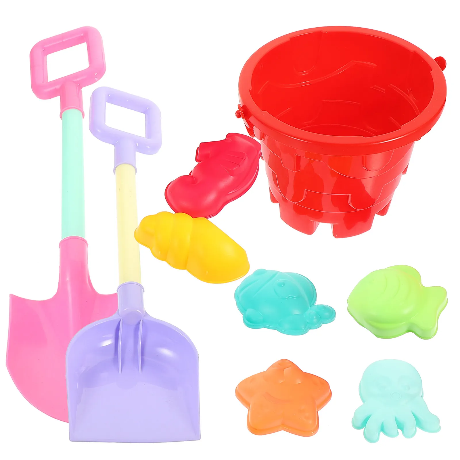 

1Set Beach Sand Bucket Combination Strong Wear Resistant Kids Sand Excavating Set for Parent Child Interactive Beach Fun