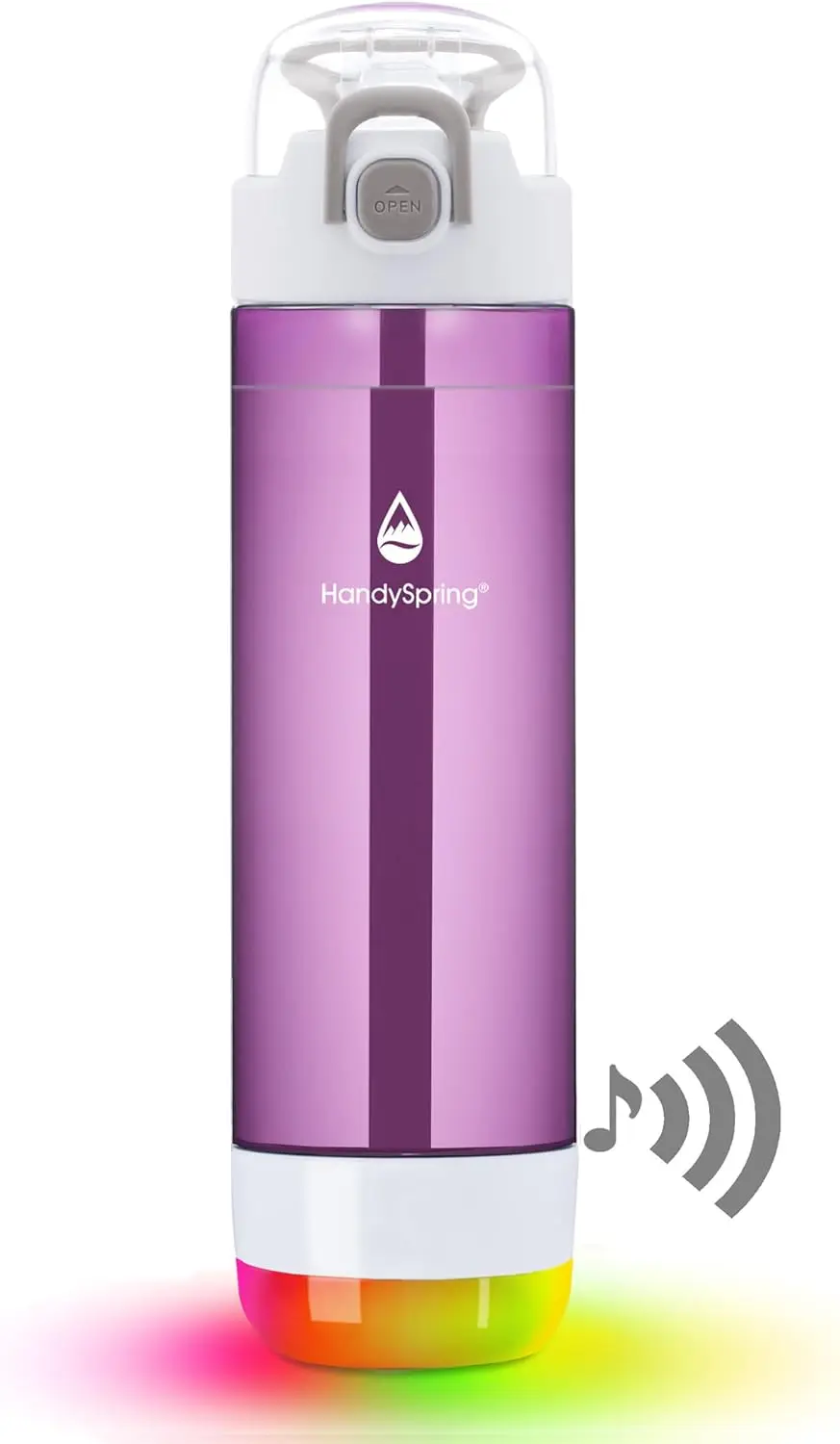 

Smart Water Bottle with Reminder, Tracker, Rechargeable, 26 Oz, Purple