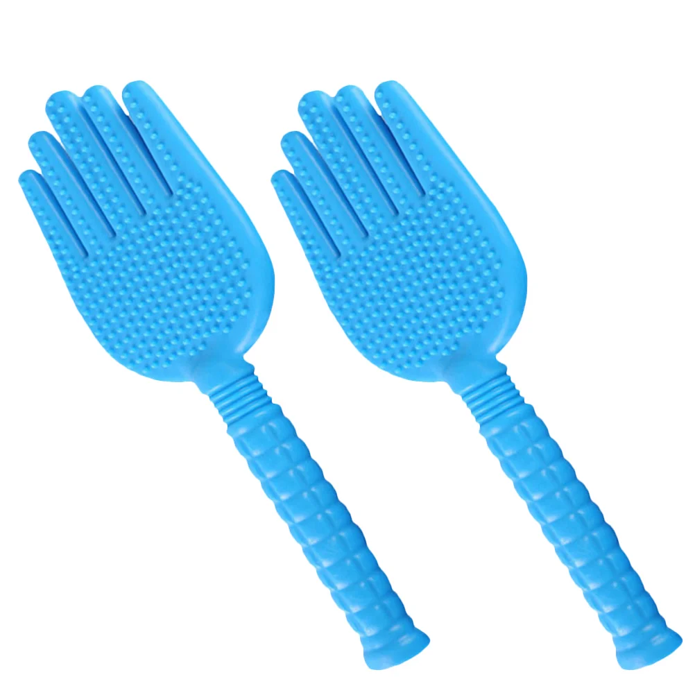 

Massage Racket Body Tool Tapping Back Pat Silicone Hammer Pad Hand Shape Clap Beating Stick Tools