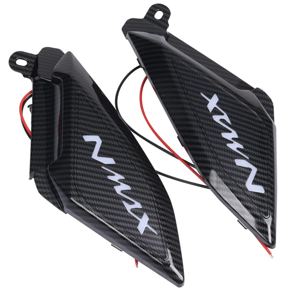 Capuchon de Protection Latérale Arrière de Moto, Panneau Décoratif avec Lampe LED, pour Yamaha NPrévention axes NPrévention 125 NMAX N MAX 155 125 2022 2023