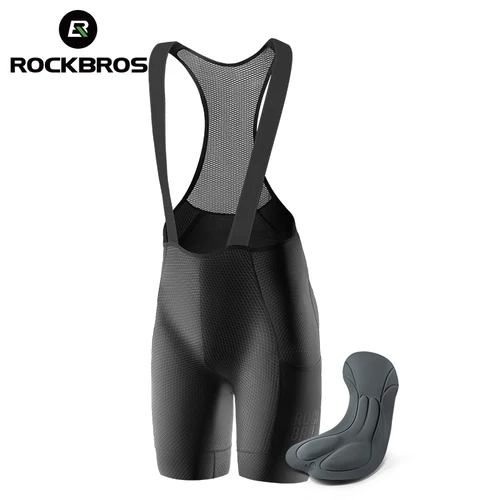 ROCKBROS-pantalones cortos de Ciclismo para hombre, calzas clásicas con bolsillos, transpirables y reflectantes, para exteriores