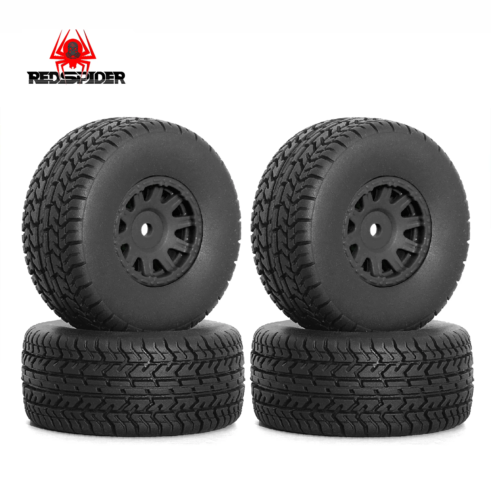 

RC Truck Wheel Rubber Universal Truck Wheel Hex Wheel Rims for 1:14 1:16 4WD Remote Control Truck Off-Road Remote Control Car