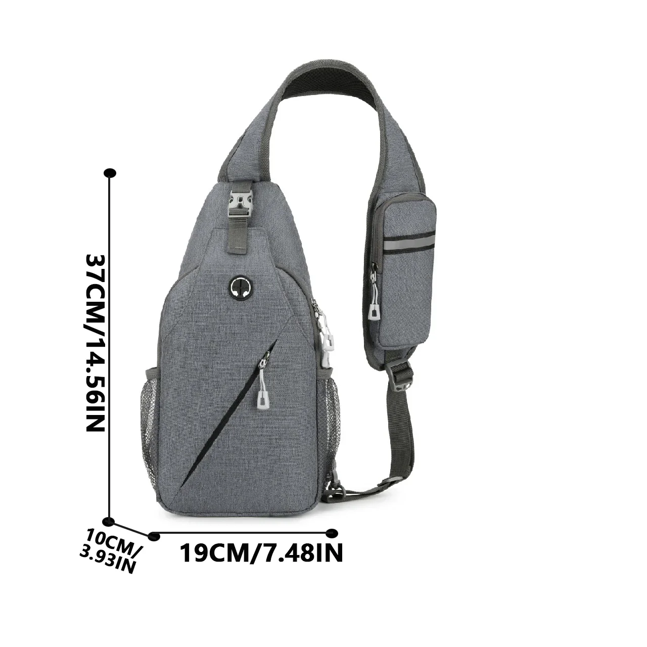 New casual chest bag men's mobile phone crossbody bag multifunctional lightweight outdoor sports shoulder bag