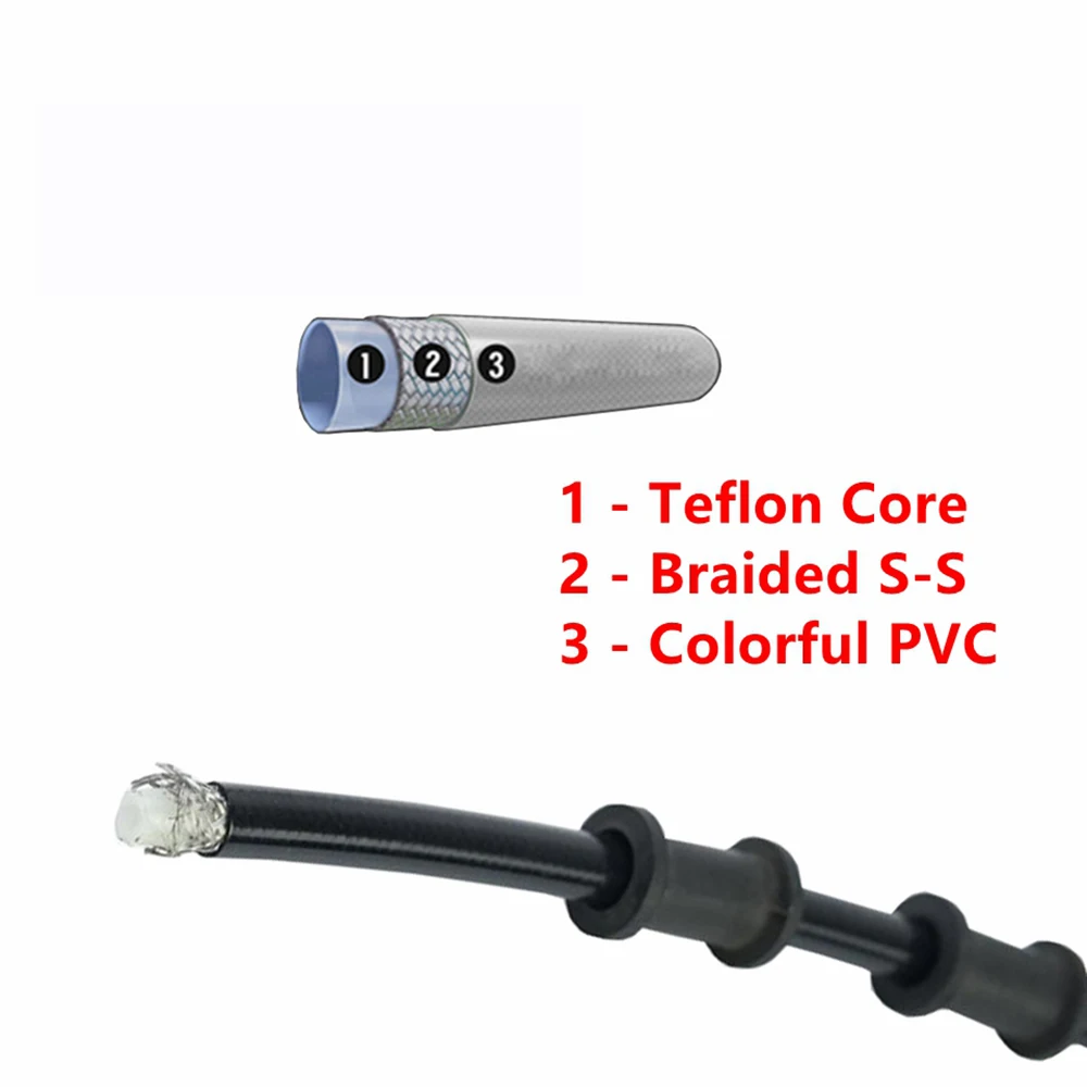 28 & 90 degre Black Hydraulic Brake Hose DOT oil Pipe Line Braided Cable M10 Banjo 400 To 2200mm For dirtbike Yamaha Honda drz