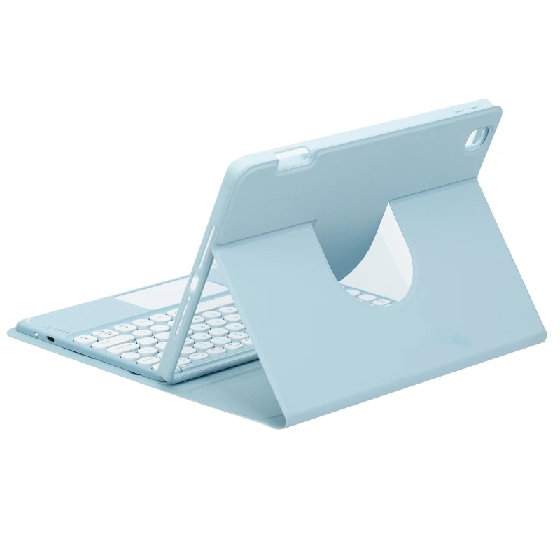 360 Rotation Case For iPad 11 10 Generation A16 2025 Teclado Cover with Pen Holder For iPad 10 9 2022 Keyboard Spanish Russian view 5
