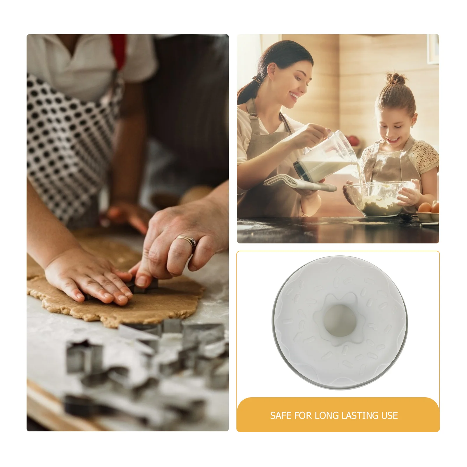 

1Pcs Doughnut Mold Silicone DIY Non-Stick Donut Baking Mould Creative Baking Supplies Cake Tray Biscuit Tool Doughnut Mold