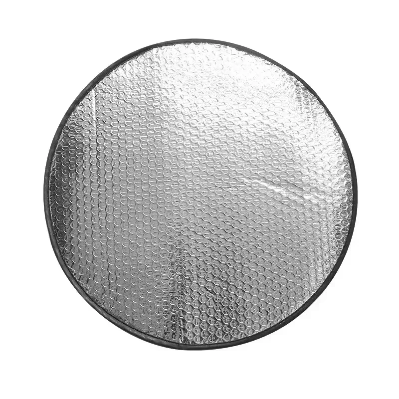 Car Steering Wheel Sun Shade Double Thick Sun Protection Foldable Anti-uv Sunscreen Car Supplies Car Steering Wheel Cover Silver