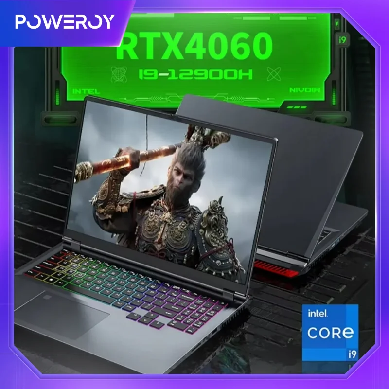 Nowy, mocny laptop gamingowy i9 12900H i7 13620H NVIDIA RTX 4060 8G 16 cali 144Hz IPS Windows 11 NVMe Notebook Gamebook WiFi6 BT5.2