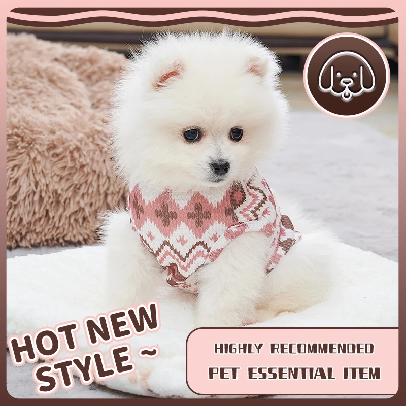 Bohemian Style Dog Clothes Summer Pet Vest for Small Medium Dogs Puppy Cat T-shirt Cute Chihuahua Costume Pet Products Outfitt