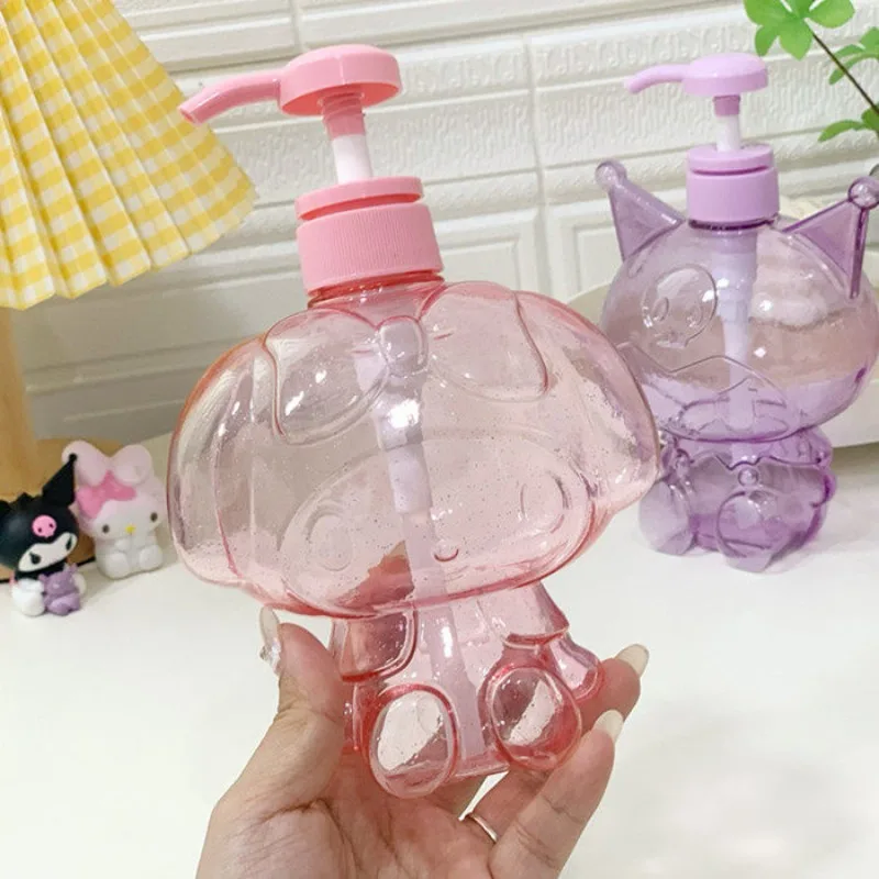 

Sanrio New Kuromi My Melody Kawaii Anime Cartoon Dispensing Bottles Ins Style Transparent Push Type Spray Bottle Creativity Cute