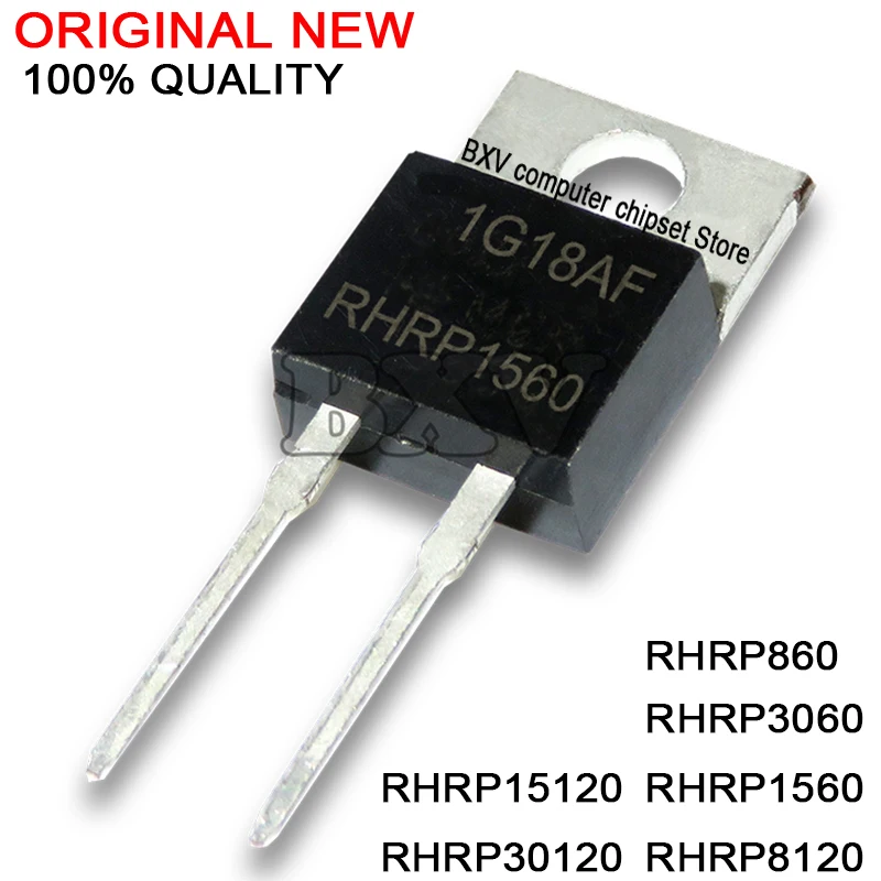 10PCS RHRP3060 TO220-2 DIODE TO-220 600V 30A RHRP860 RHRP1560 RHRP8120 RHRP15120 RHRP30120