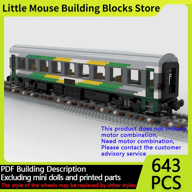 

City Car Model MOC Building Bricks Hungarian Train PAX Wagon Modular Technology Gifts Holiday Assemble Children Toys Suit